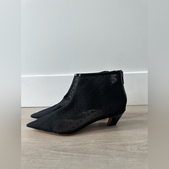 Dior Sheer Polka Dot Kitten Heel Booties - Picture 2 of 7
